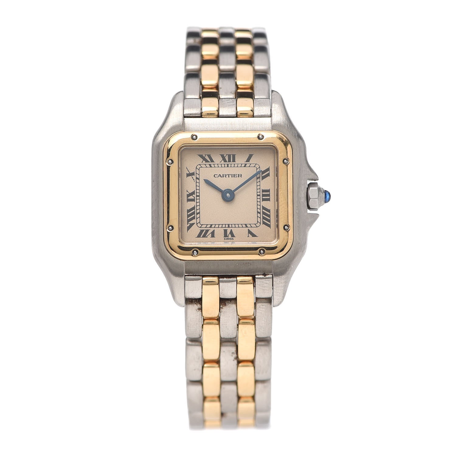 Cartier Stainless Steel 18K Yellow Gold 22mm Panthere Quartz Watch 1 of 5