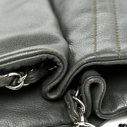 Chanel Caviar CC Timeless Shoulder Bag Gray 14 of 21