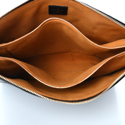Louis Vuitton Lambskin Embossed Monogram Coussin MM Black 4 of 4
