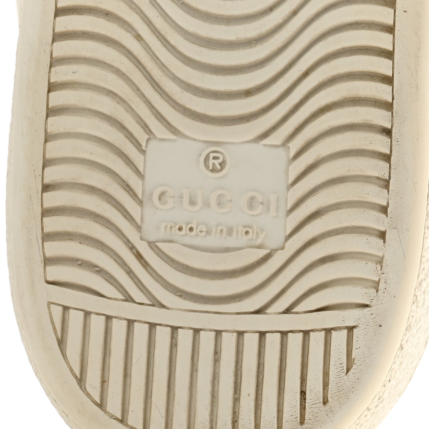 Gucci Calfskin Ayers Bee Embroidered Womens Ace Sneakers 38 White Green 7 of 11