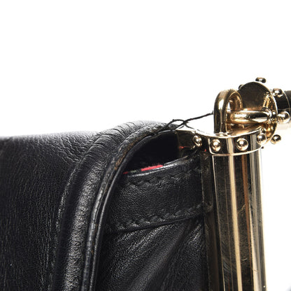Gucci Calfskin Medium Britt Tassel Shoulder Bag Black 9 of 9