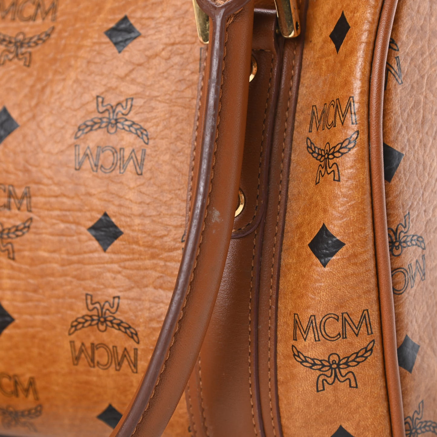 Visetos Small Boston Bag Cognac