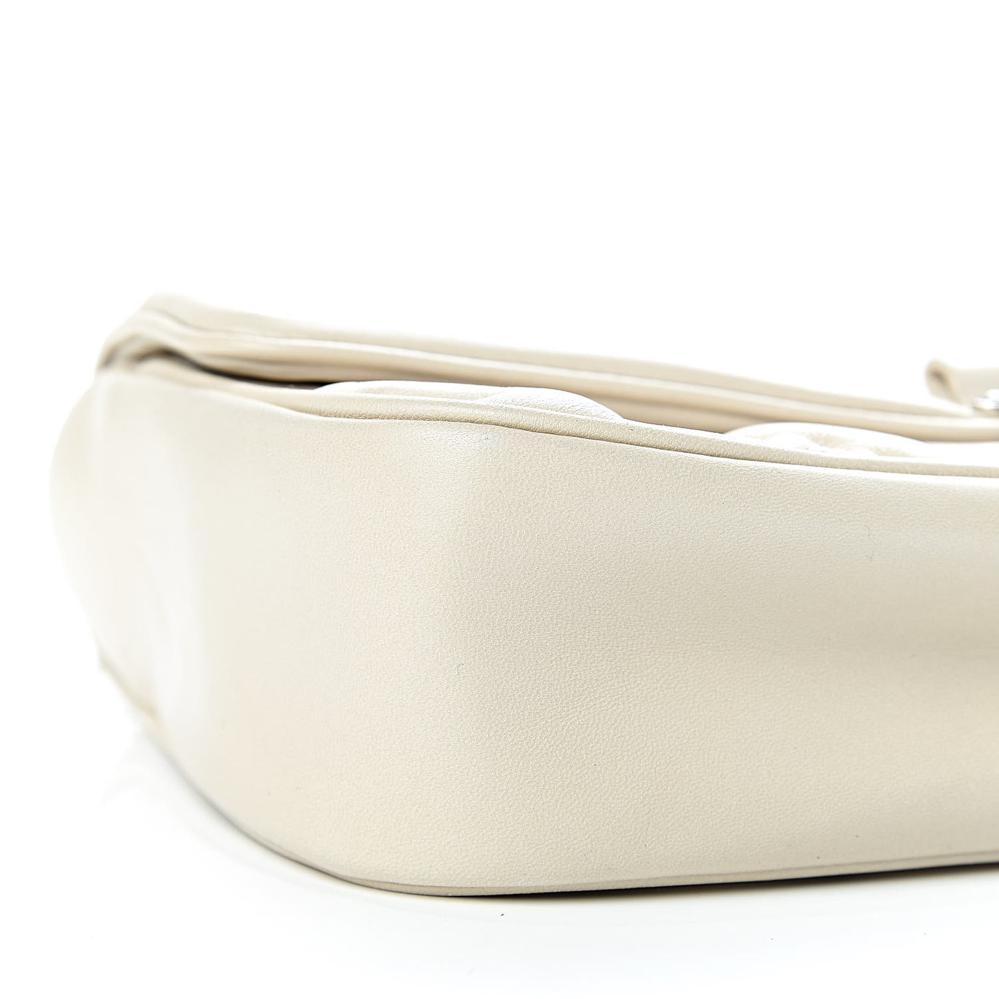 Lambskin Mama Broderie Pochette Ivory