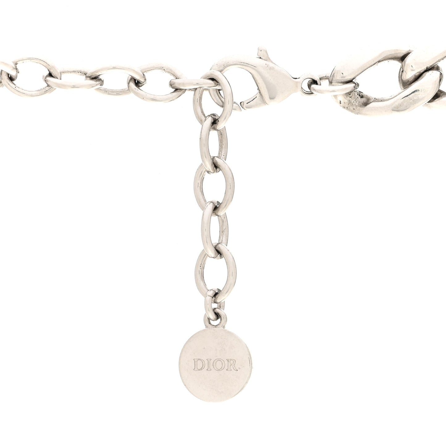 Metal Crystal 30 Montaigne Necklace Silver