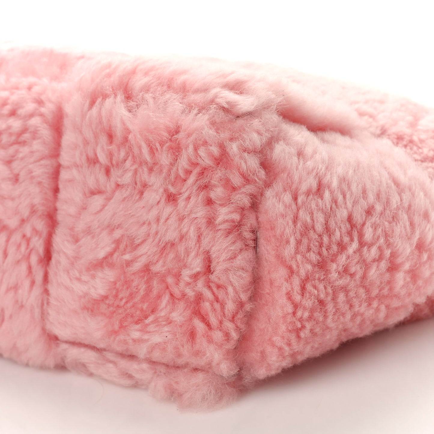 Shearling Small Intrecciato Arco Tote Popsicle
