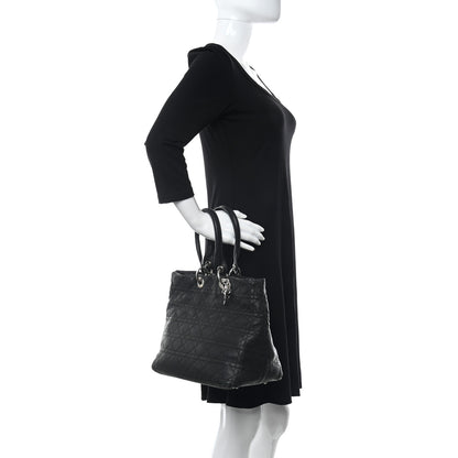 Christian Dior Lambskin Cannage Medium Soft Lady Dior Black 2 of 21