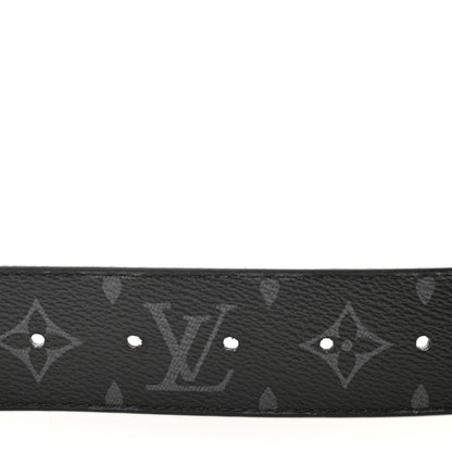 Louis Vuitton Monogram Eclipse 40mm LV Initiales Belt 90 36 Matte Black 4 of 5
