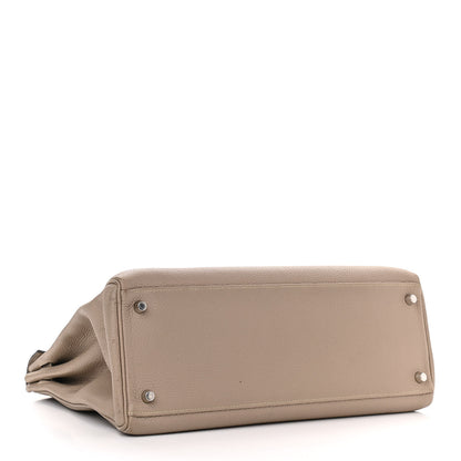 Hermes Togo Kelly Retourne 35 Gris Tourterelle 4 of 17