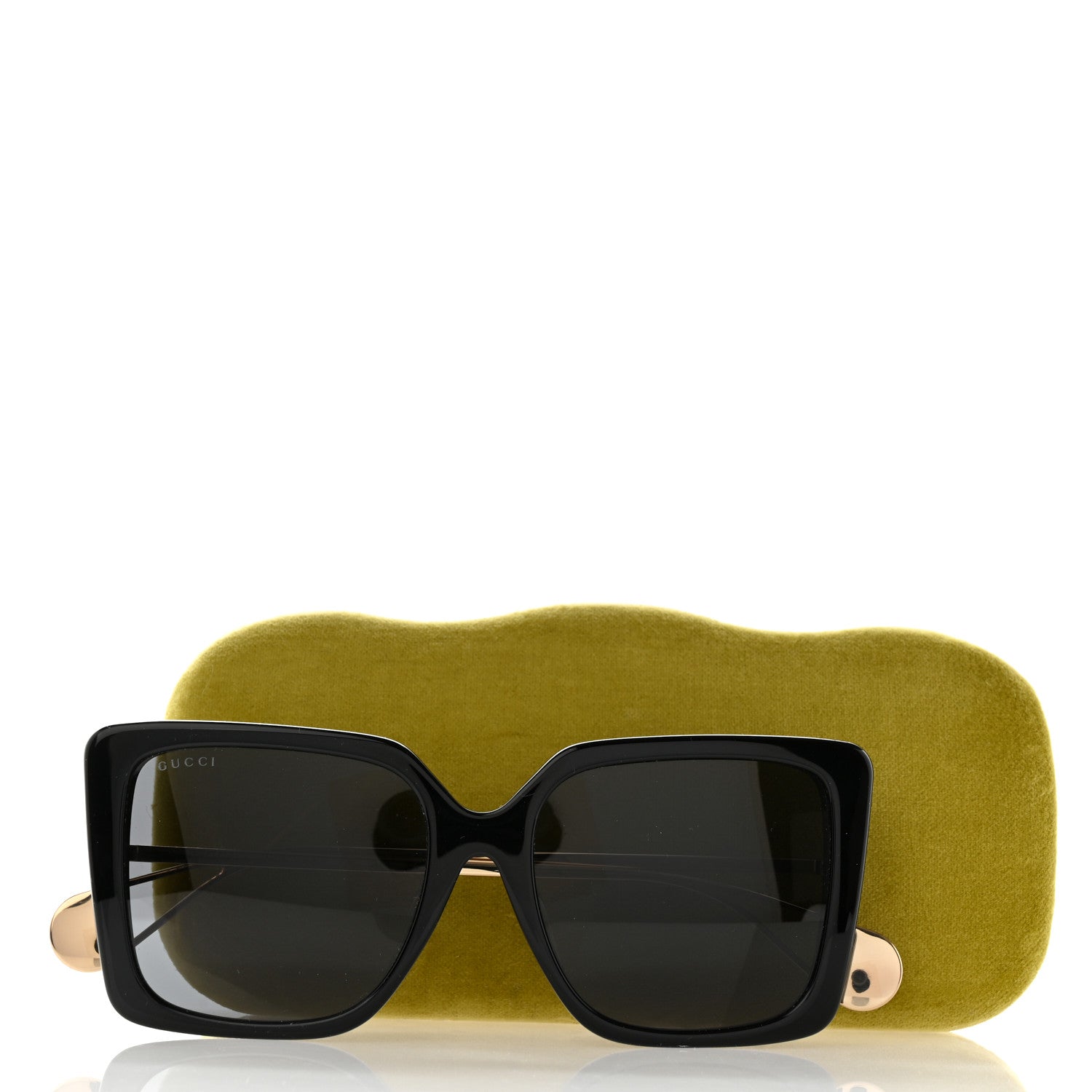 Gucci Acetate Oversize Square Frame GG0435S Sunglasses Black 7 of 7