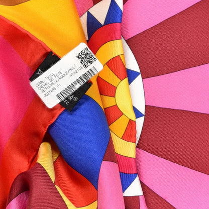 Hermes Silk Cheval De Fete Scarf 90 Fuchsia Rouge Multicolor 6 of 6