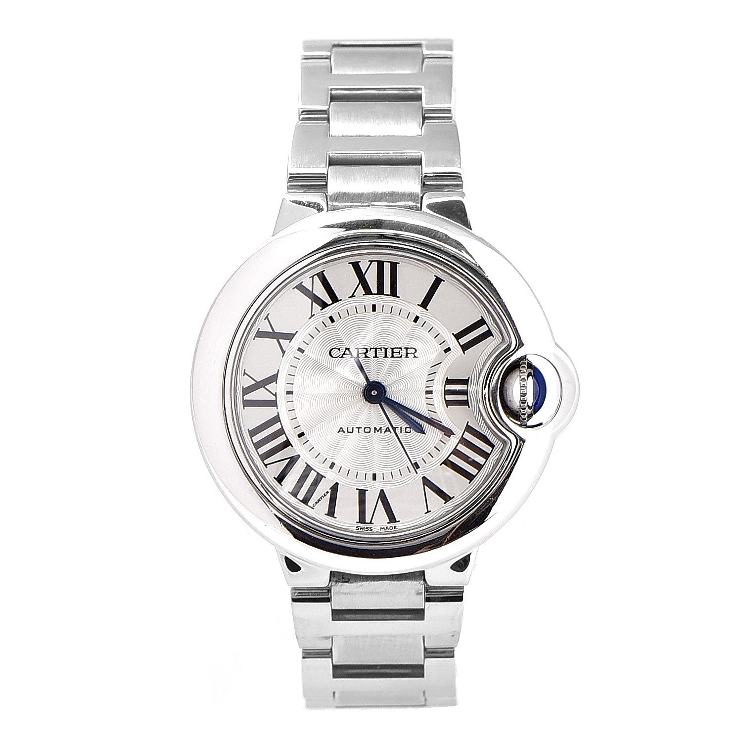 Cartier Stainless Steel 33mm Ballon Bleu De Automatic Watch 1 of 9
