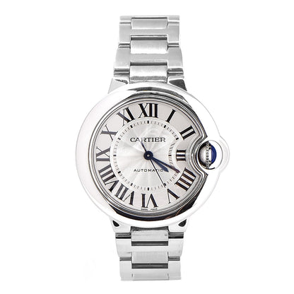 Cartier Stainless Steel 33mm Ballon Bleu De Automatic Watch 1 of 9