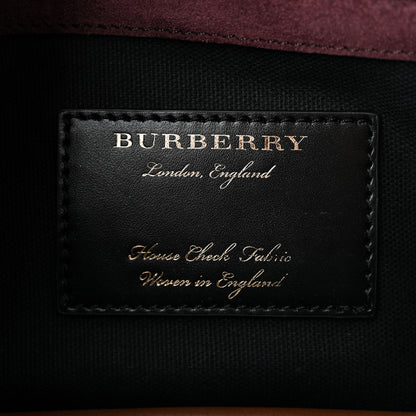 Burberry Derby Calfskin House Check Small Macken Crossbody Bag Tan 6 of 12