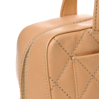 Chanel Lambskin Surpique Shoulder Bag Beige 8 of 10