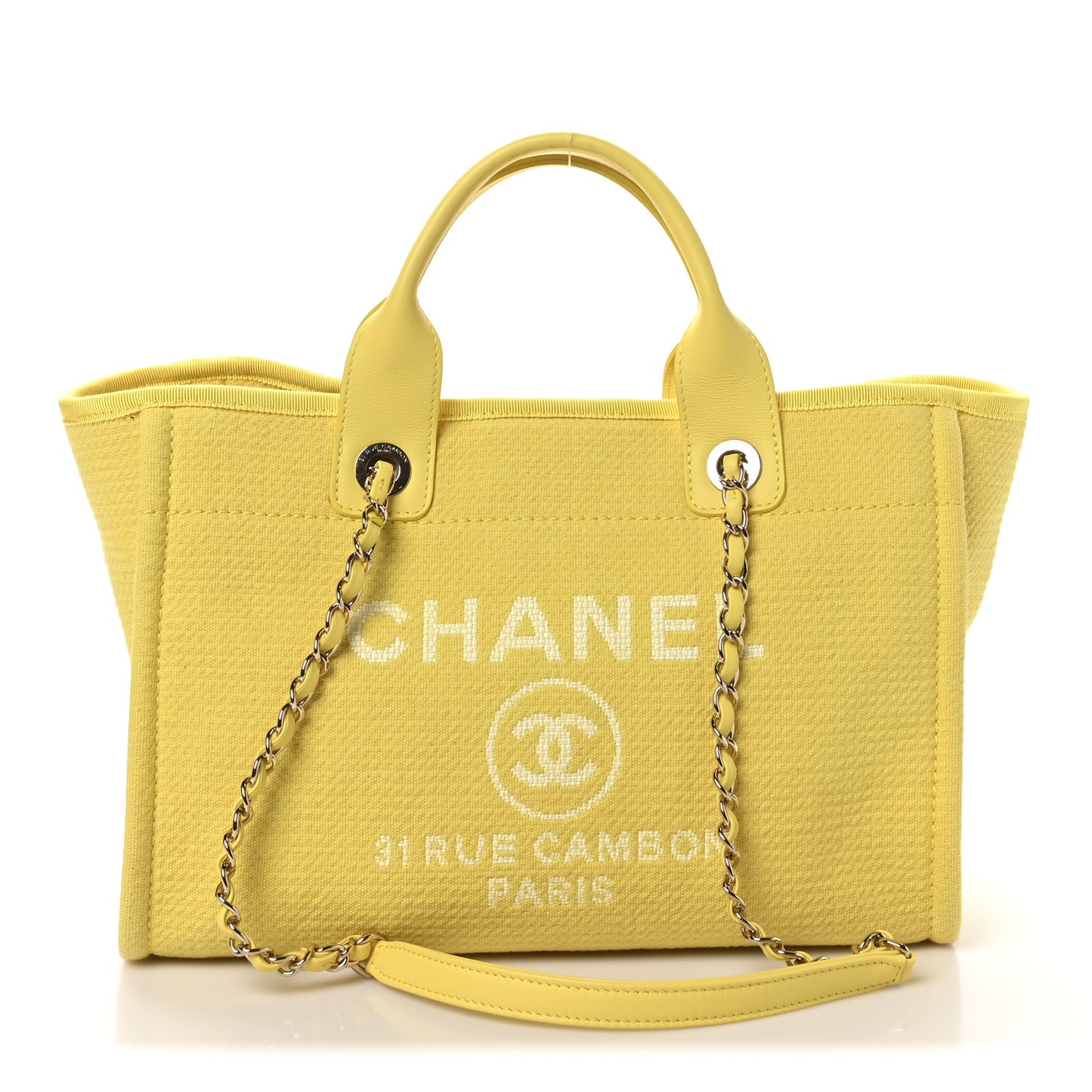Mixed Fibers Small Deauville Tote Yellow