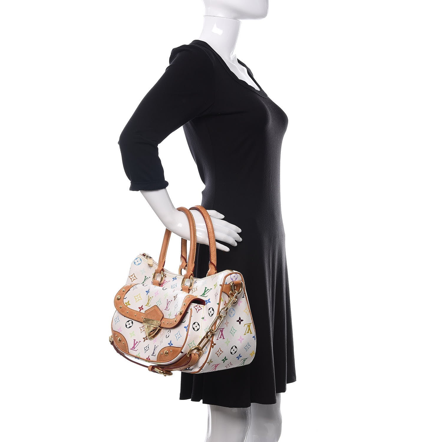Louis Vuitton Monogram Multicolor Rita White 2 of 16