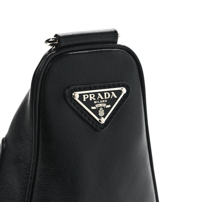 Prada Grace Lux Triangle Shoulder Bag Black 10 of 10