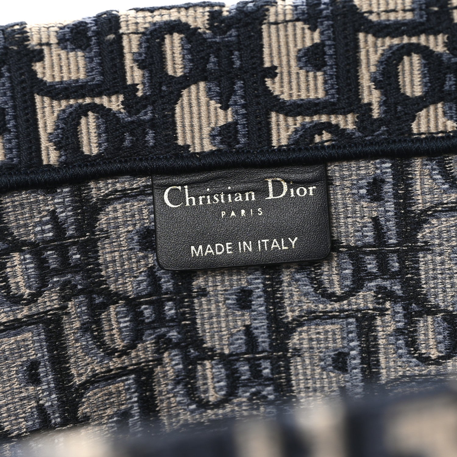Christian Dior Oblique Large Book Tote Blue Multicolor 6 of 10