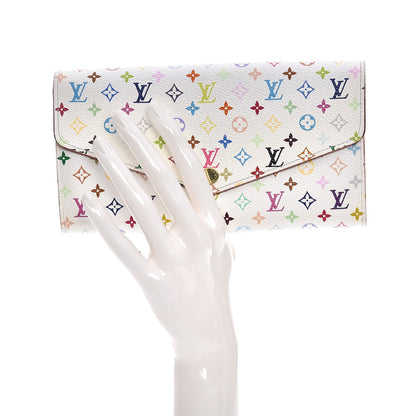 Louis Vuitton Monogram Multicolor Sarah Wallet NM White Eglantine 2 of 7