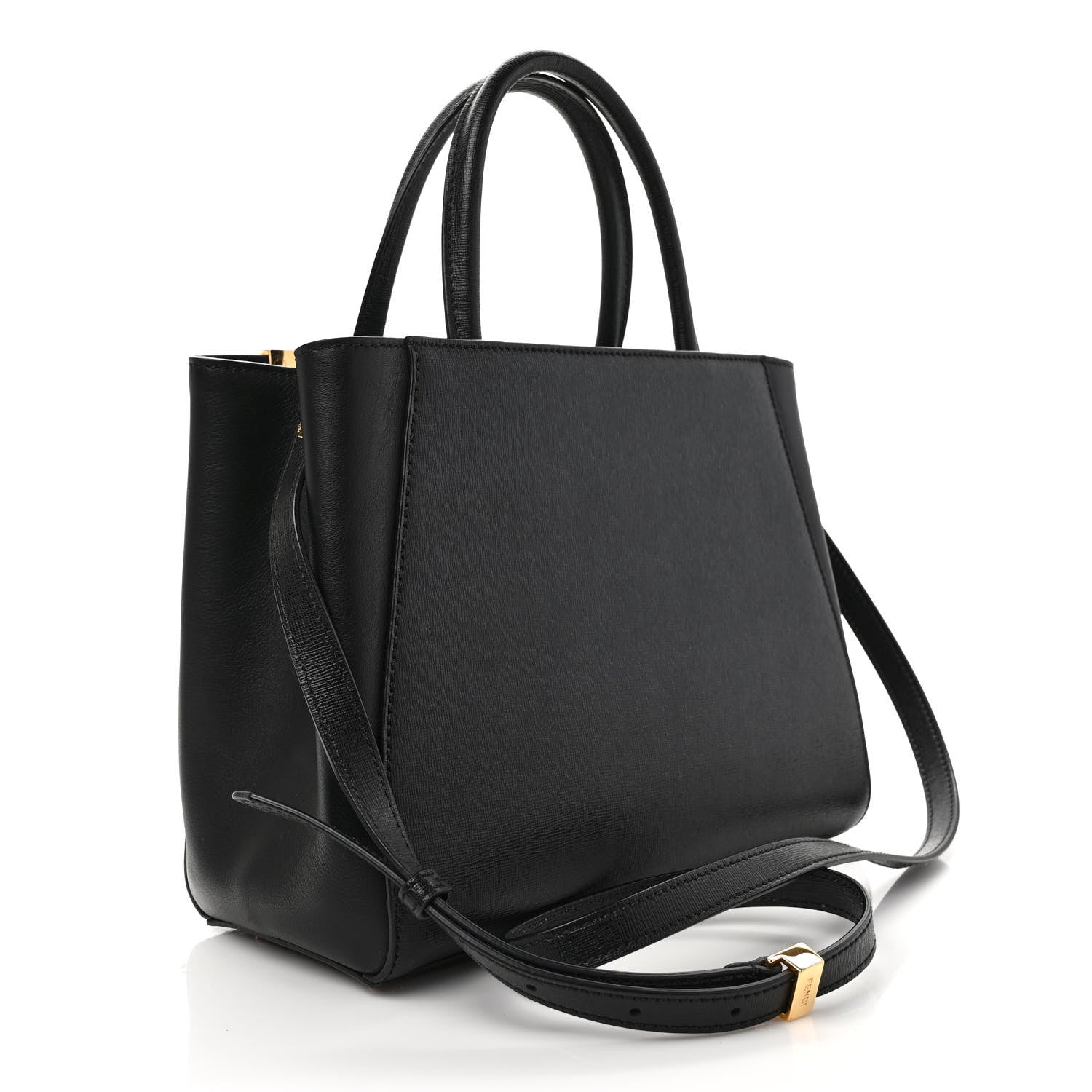 Fendi Vitello Elite Petite 2Jours Tote Black 3 of 8