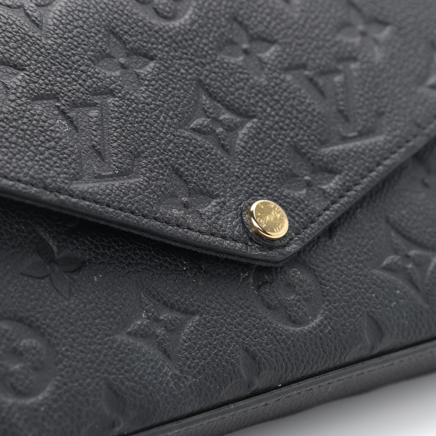 Louis Vuitton Empreinte Pochette Felicie Chain Wallet Black 12 of 13