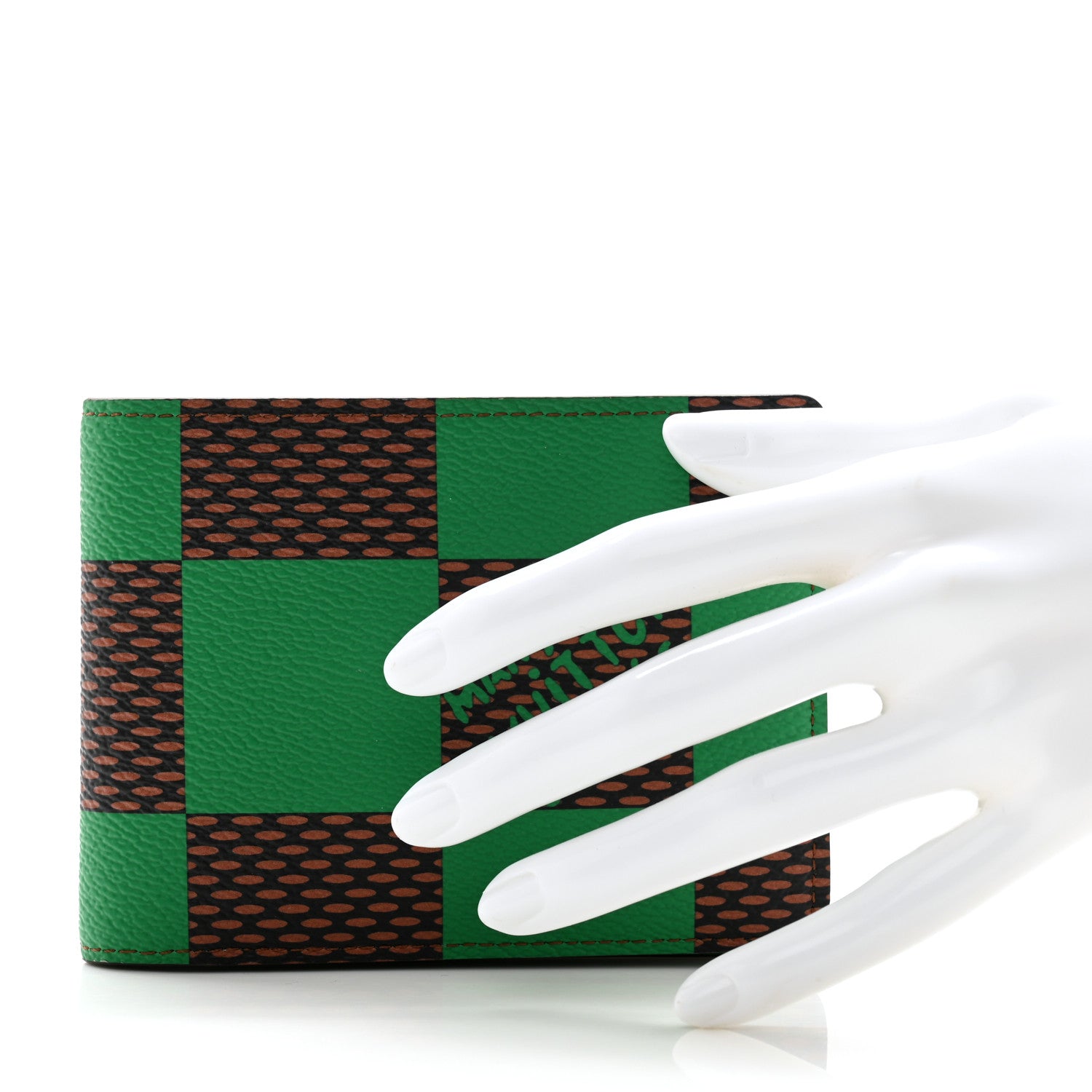 Louis Vuitton Damier Pop Multiple Wallet Green 2 of 6