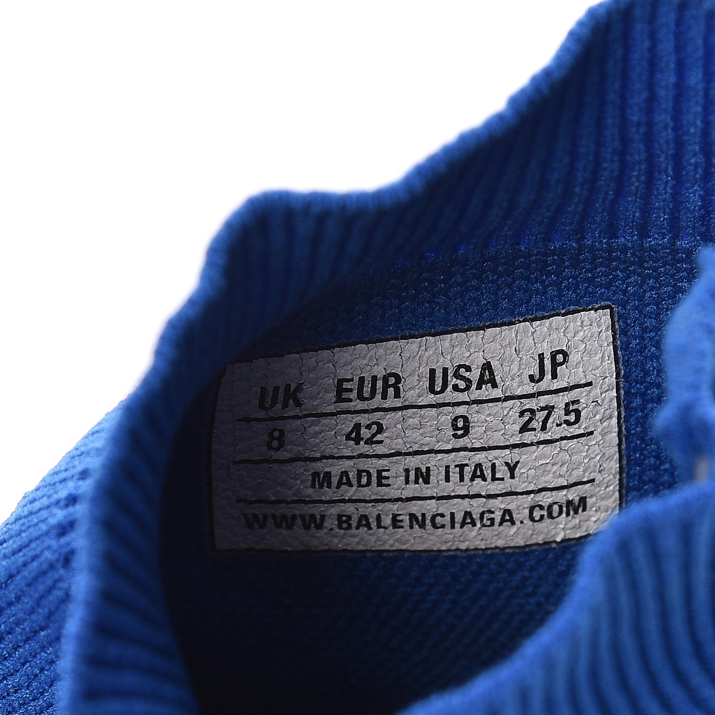 Neoprene Knit Mens Speed Sneakers 42 Bleu