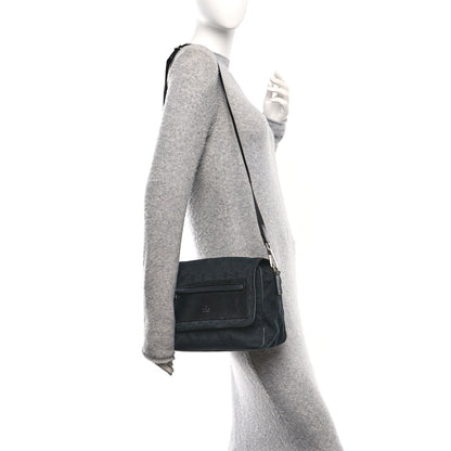 Gucci Monogram Flap Pocket Messenger Bag Black 2 of 10