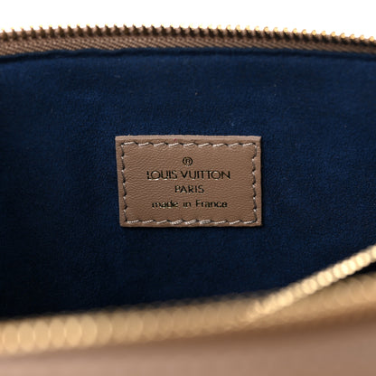 Louis Vuitton Lambskin Embossed Monogram Coussin PM Taupe 6 of 8