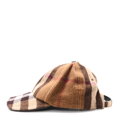 Burberry Wool Check Baseball Cap L Birch Brown 3 of 8