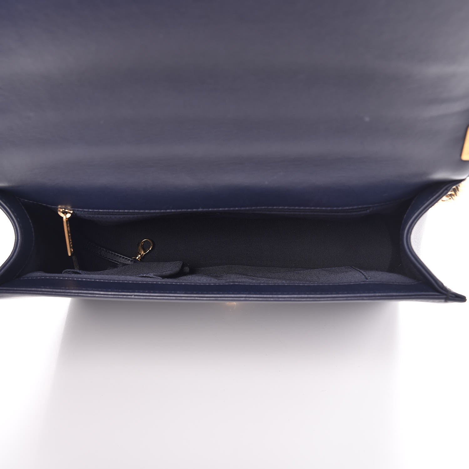 Chanel Lambskin Quilted Large Boy Flap Dark Navy 5 of 8
