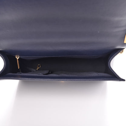Chanel Lambskin Quilted Large Boy Flap Dark Navy 5 of 8