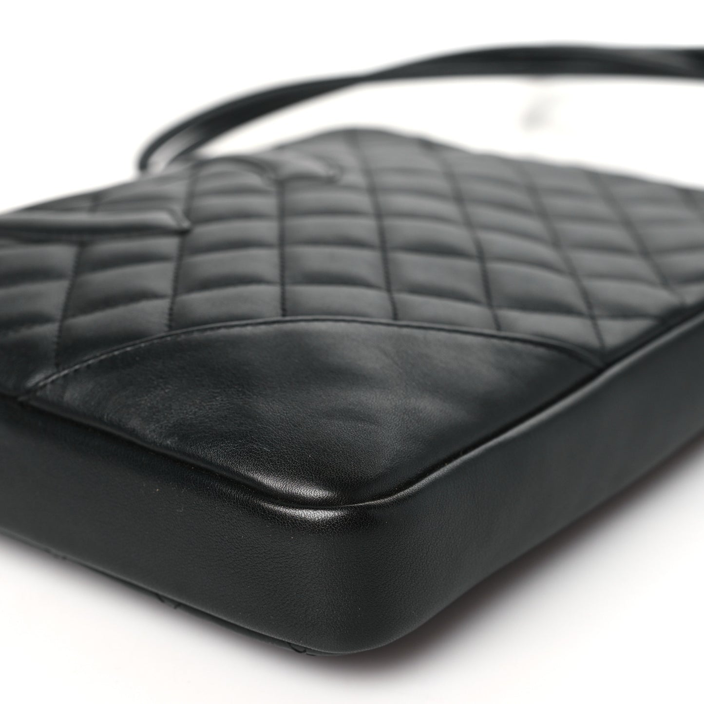 Calfskin Quilted Medium Cambon Messenger Black