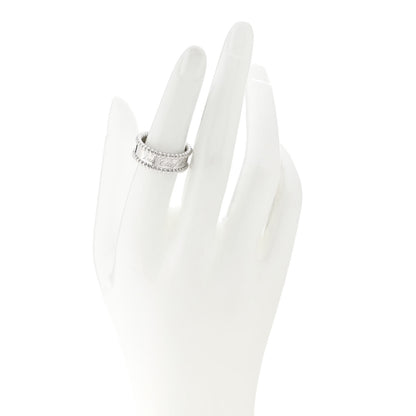 Van Cleef & Arpels 18K White Gold Perlee Signature Ring 53 6.5 2 of 8
