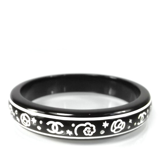 Resin Diamante Bracelet Black