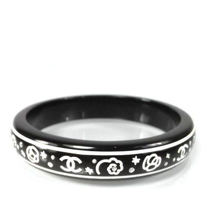 Chanel Resin Diamante Bracelet Black 1 of 4