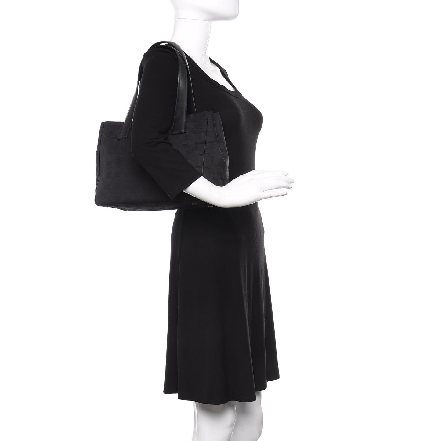 Nylon Small Travel Tote Black