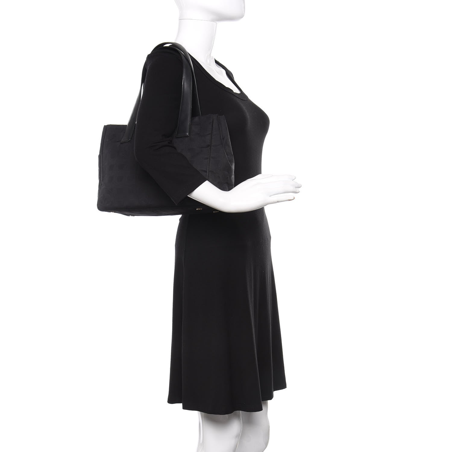 Chanel Nylon Small Travel Tote Black 2 of 10