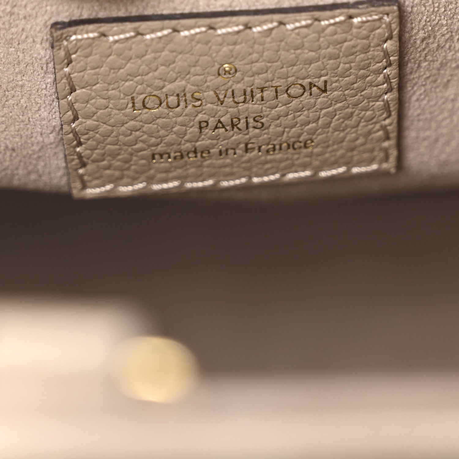 Louis Vuitton Empreinte Monogram Giant Onthego PM Tourterelle Creme 6 of 9