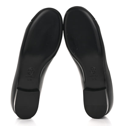 Chanel Lambskin Patent Cap Toe Chain Around Ballerina Flats 38.5 Black 6 of 11