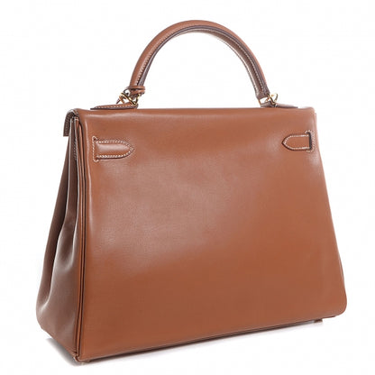 Hermes Swift Kelly 32 Retourne Gold 3 of 21