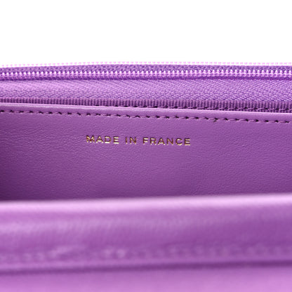 Chanel Caviar Quilted Wallet On Chain WOC Purple 7 of 11