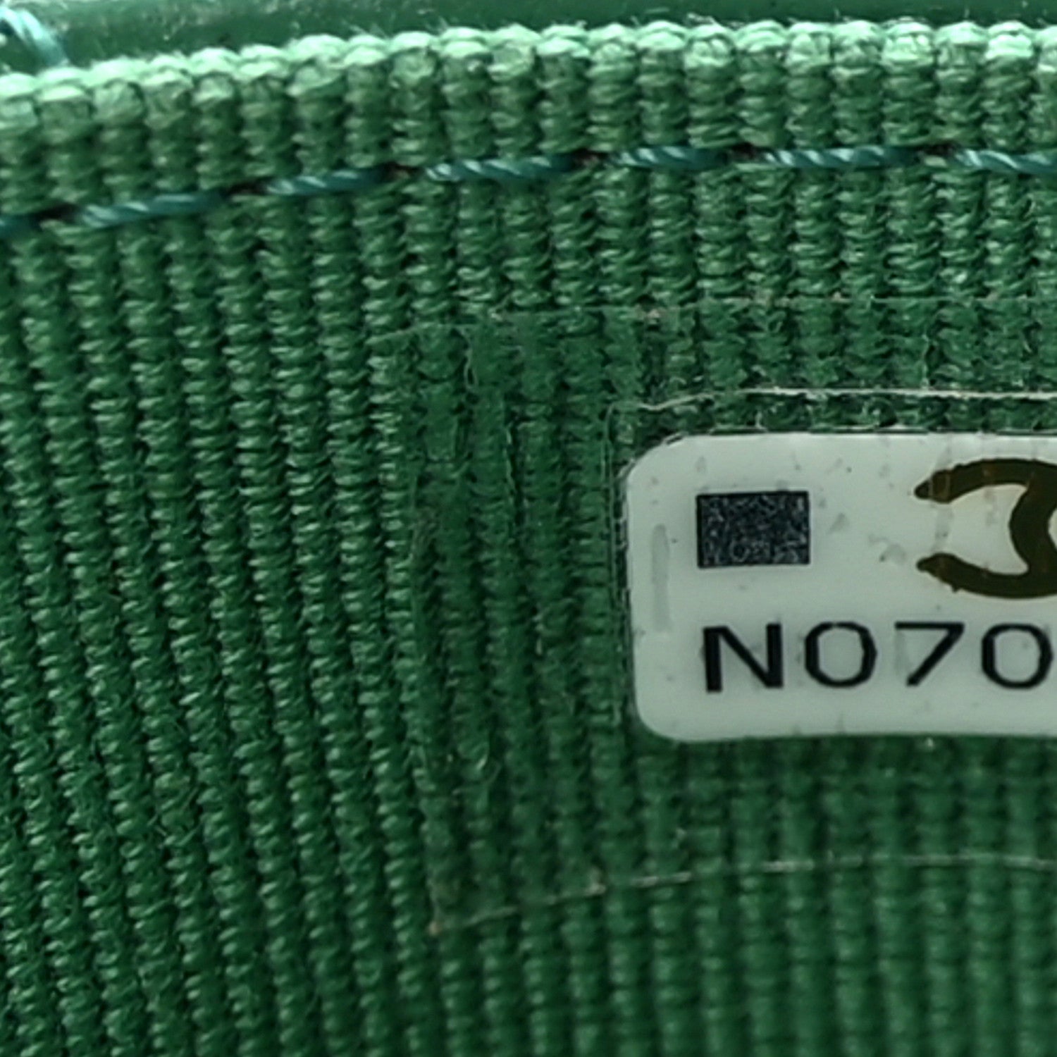 Chanel Lambskin Quilted Flap Card Holder Wallet Green 8 of 9