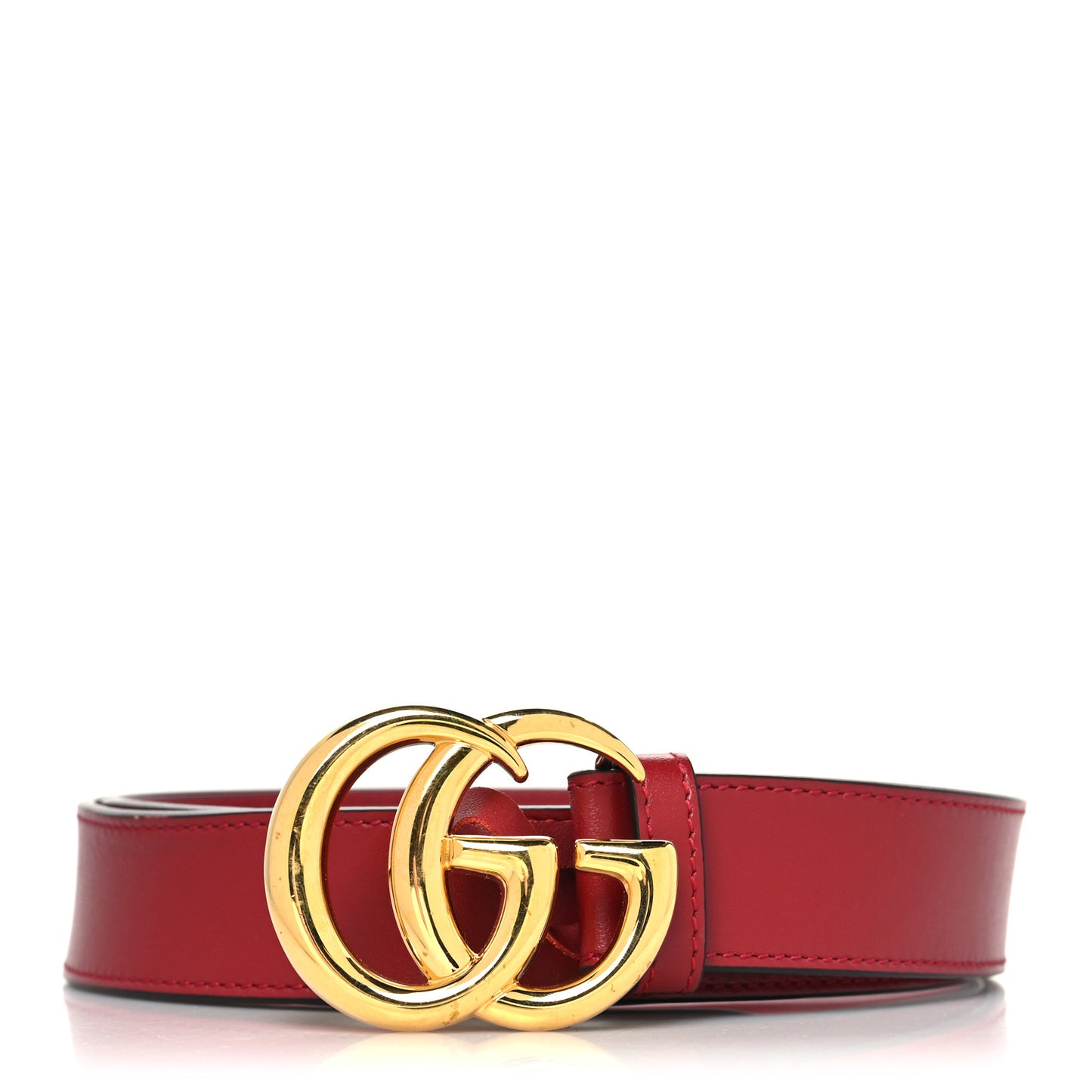 Plutone Calfskin Double G 30mm Belt 90 36 Rosso