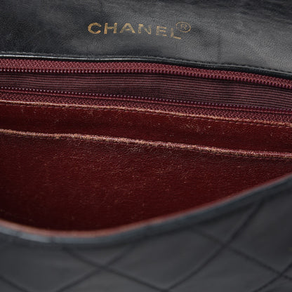 Chanel Lambskin Quilted Medium Single Flap Black 9 of 15