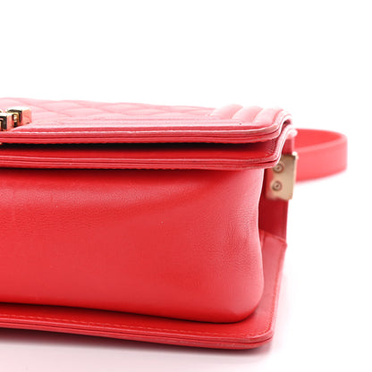 Chanel Calfskin Quilted Medium Boy Flap Red 7 of 12