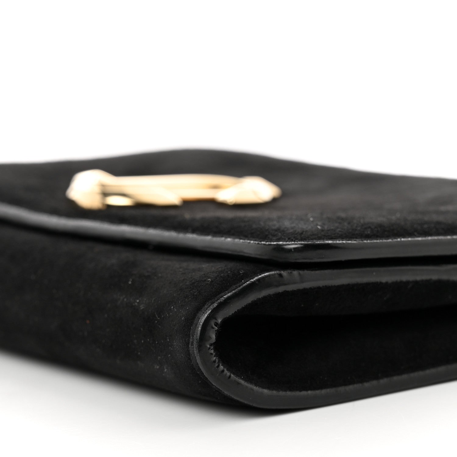 Jimmy Choo Suede Varenne Chain Clutch Black 8 of 8