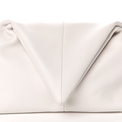 Bottega Veneta Lambskin BV Trine Clutch Bianco 8 of 8