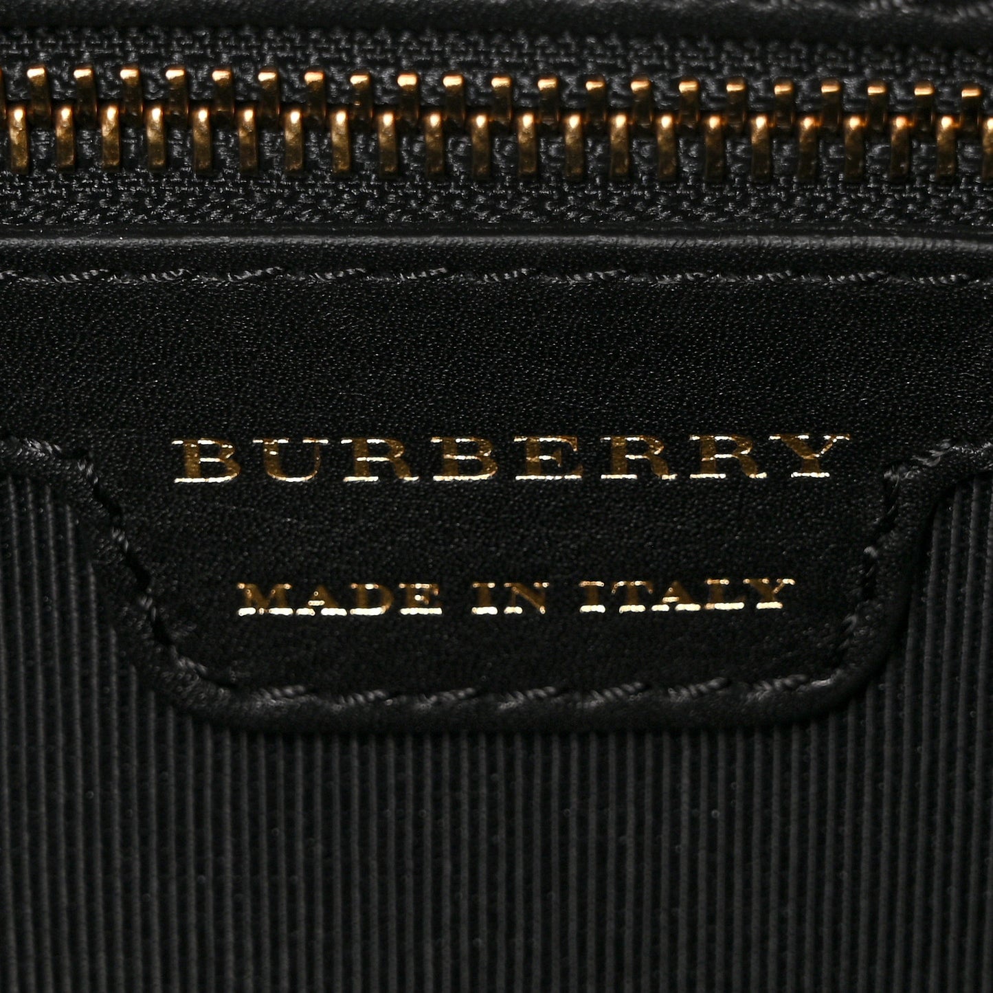 Calfskin 1983 Knight Check Link Zip Tote Black