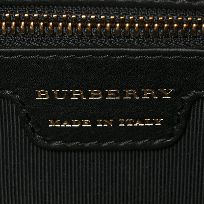 Burberry Calfskin 1983 Knight Check Link Zip Tote Black 6 of 9